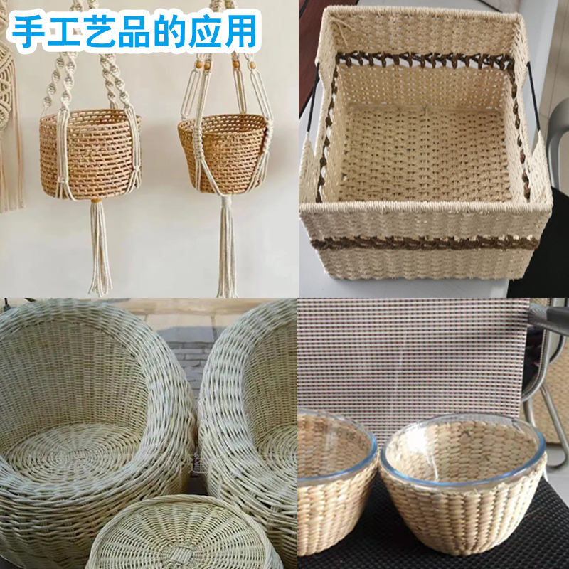 三股防水牛皮纸绳y椅子家具编织藤椅面坐垫材料diy捆绑猫爬架麻绳 - 图2