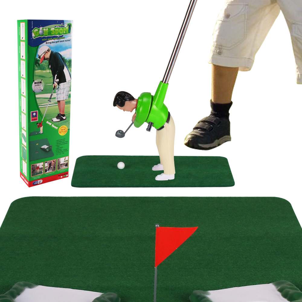 室内迷你高尔夫游戏小人高尔夫球室内高尔夫游戏球杆套装玩具-图1