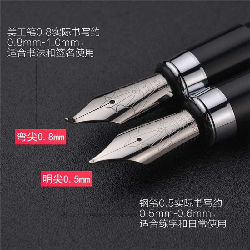 Duke/公爵碳纤复合弯头美工钢笔礼盒装1.2笔尖成人练字专用铱金美工笔硬笔练字书法艺术绘画速写钢笔刻字定制_虎窝淘