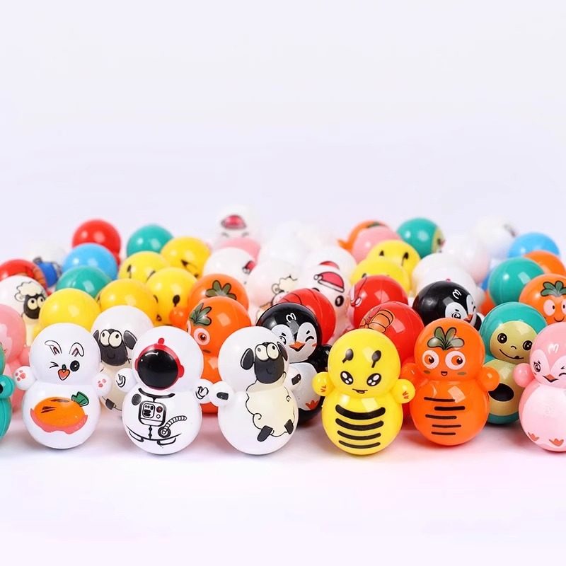 创意迷你不倒翁幼儿园男女孩礼物圣诞元旦新年小礼品奖品儿童玩具