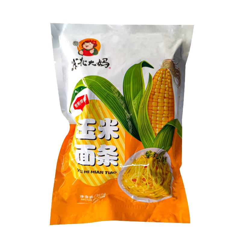 【东北大妈】东北粗粮玉米面条250g*3袋