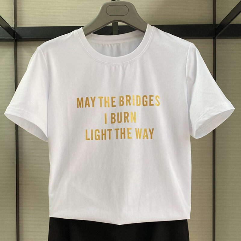 阿玛施旗舰店官网2020夏女装女t恤 魅言服饰T恤