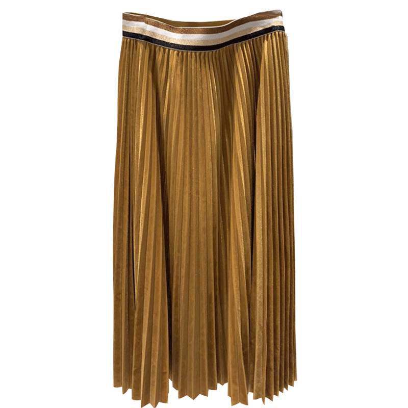 正品哥弟新款2022春季职业百褶裙 哥弟阿玛施新折扣店半身裙