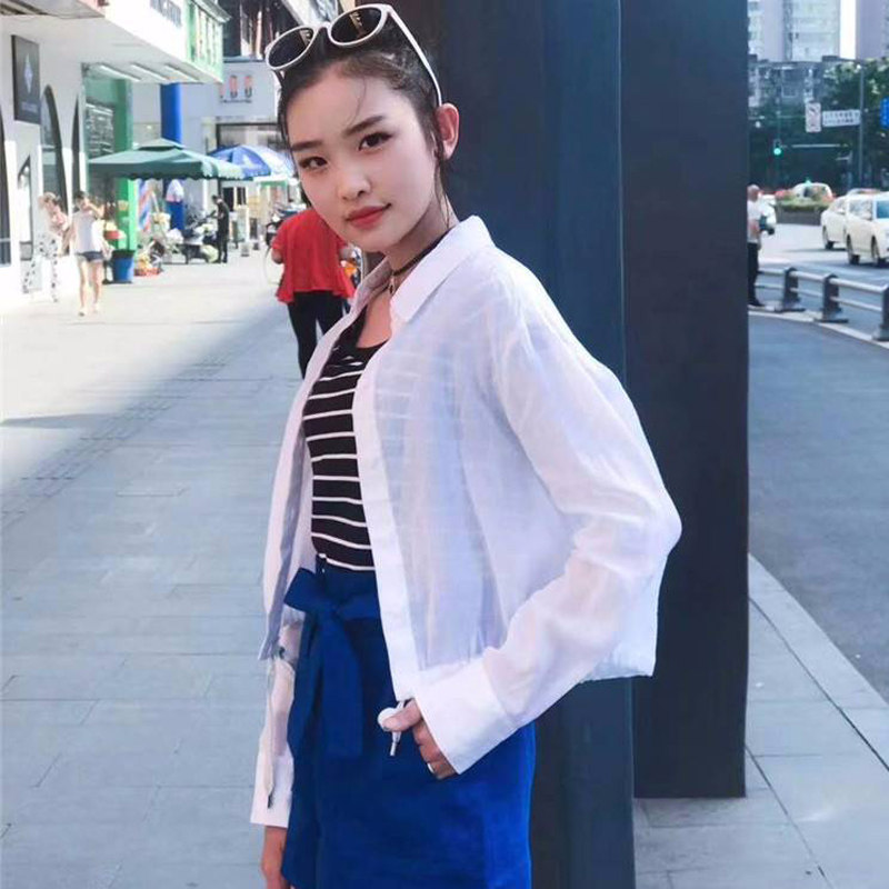 阿玛施旗舰店官网2020秋装女防晒衣 魅言服饰衬衫