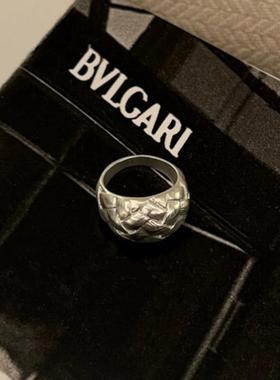 网红欧阳肌理感毛线球戒指女指环