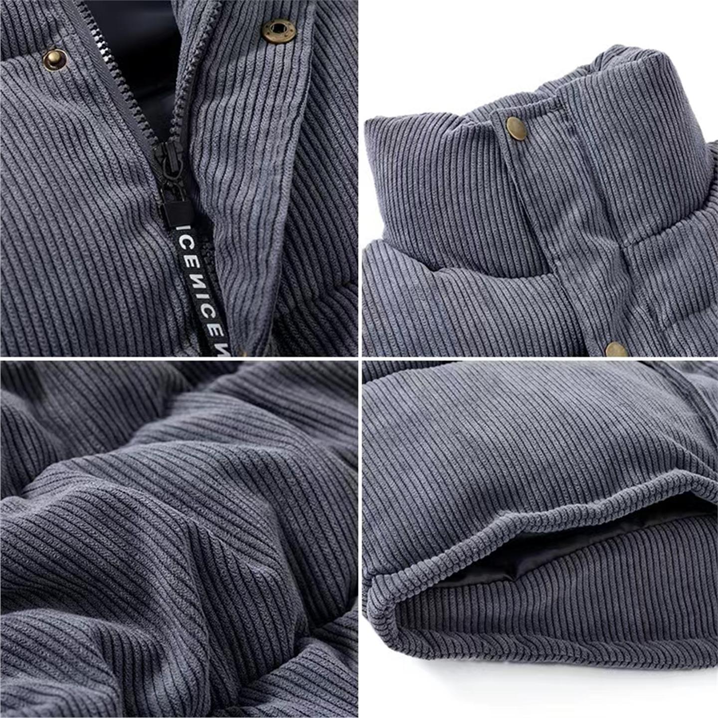 秋冬季新款清仓捡漏专柜撤回尾单大牌外贸羽绒棉马甲女短灯芯绒马 - 图2