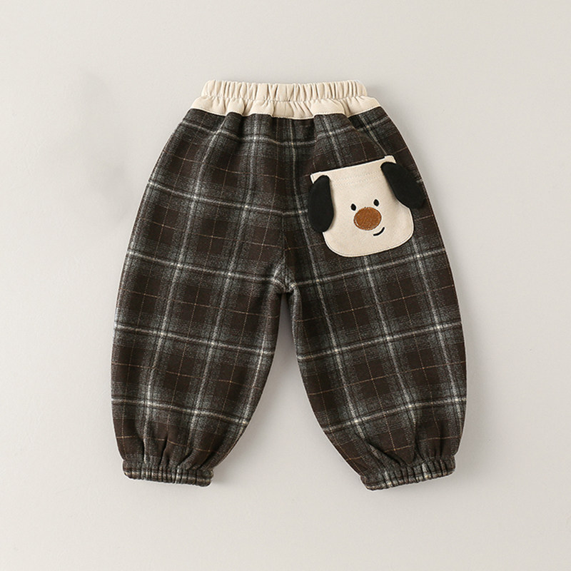 男童加绒裤子秋冬款2025新款婴儿童冬季一体绒小宝宝冬装格子长裤,淘宝优惠券,粉丝福利购,淘宝优惠卷