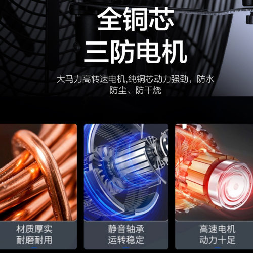 工业喷雾风扇110v水冷扇落地加湿雾化风扇户外降温大功率工业扇 - 图0