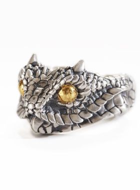 925银男士欧美风戒指刻字定制