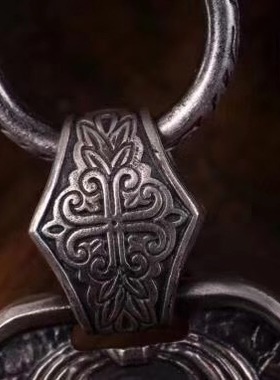 现货vulcan伏尔甘狮王银骑士项链