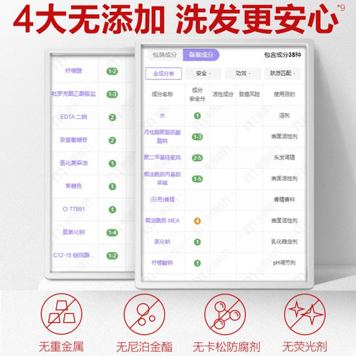 b2v洗发水红藻洗发护发素止痒祛屑洗护套装修护毛躁舒缓控油2件套 - 图3
