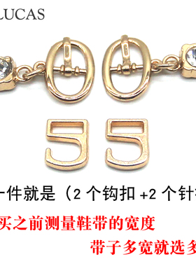 鞋扣女凉鞋高跟鞋带卡扣