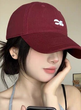 猫女的心事大帽檐帽子女春秋ac棒球帽宽帽檐大脸显脸小大头围鸭舌