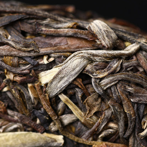 海湾茶业 老同志相聚二十周年纪念 2019年老同志香聚二十年生茶饼 - 图1