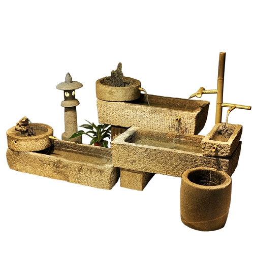 Бычий впадины комбинированный внутренний двор крупнопрокатанный ландшафтный сад