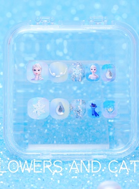 flowersandcats女孩蓝女童儿童