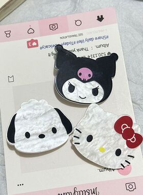 可爱卡通人物系列鸭嘴夹三鹂鸥粉色心发夹甜美少女刘海碎发刘海夹