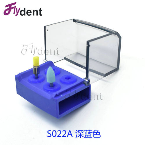 4孔8孔硅胶孔塑料消毒盒低速车针架牙科洁牙工作尖植体抛光磨头盒 - 图2