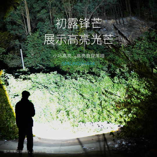 强光手电筒充电2025新款变焦超亮户外登山露营灯超长续航小型便携