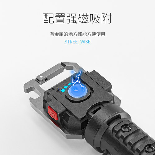 迷你工作灯强光便携钥匙扣多功能应急随身灯户外超亮汽修小手电筒 - 图2