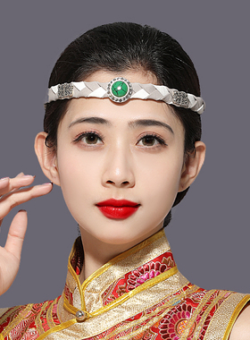 蒙嘉人皮绳民族风蒙古族头饰
