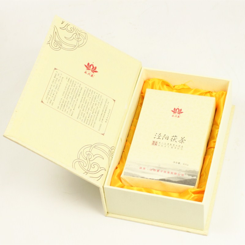 泾阳茯茶 黑茶茯砖茶 陕西特产手筑金花永兴泰400克茯茶礼盒装