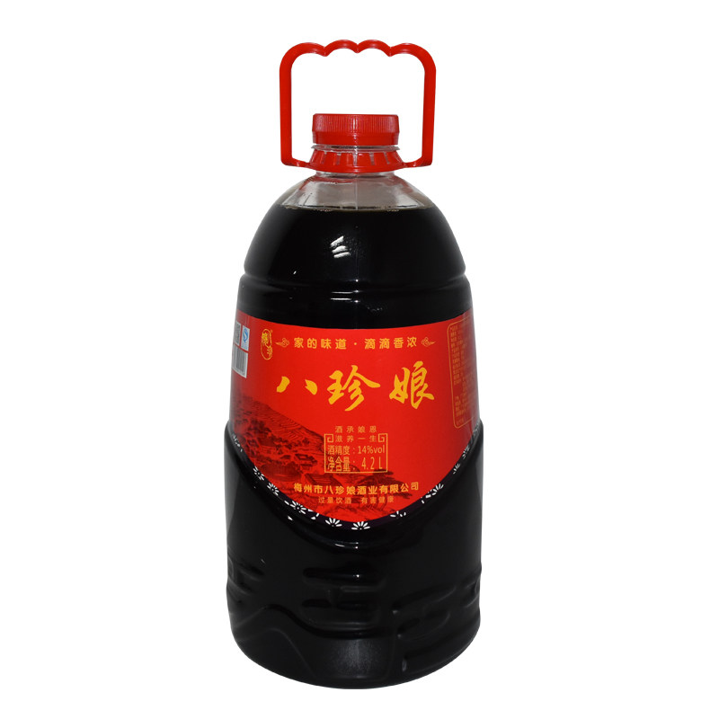 梅州特产娘酒瓶装客家黄酒农家月子酒火炙糯米酒黑豆酒八尺娘酒_虎窝淘