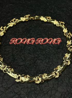 -合金青岛中古饰品翠法丽金项链