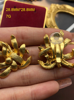 欧玛拉中古vitage胸花耳饰稻胸针