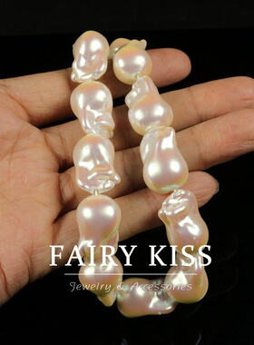 小众巴洛克项链仿珍珠琉璃珠轻奢