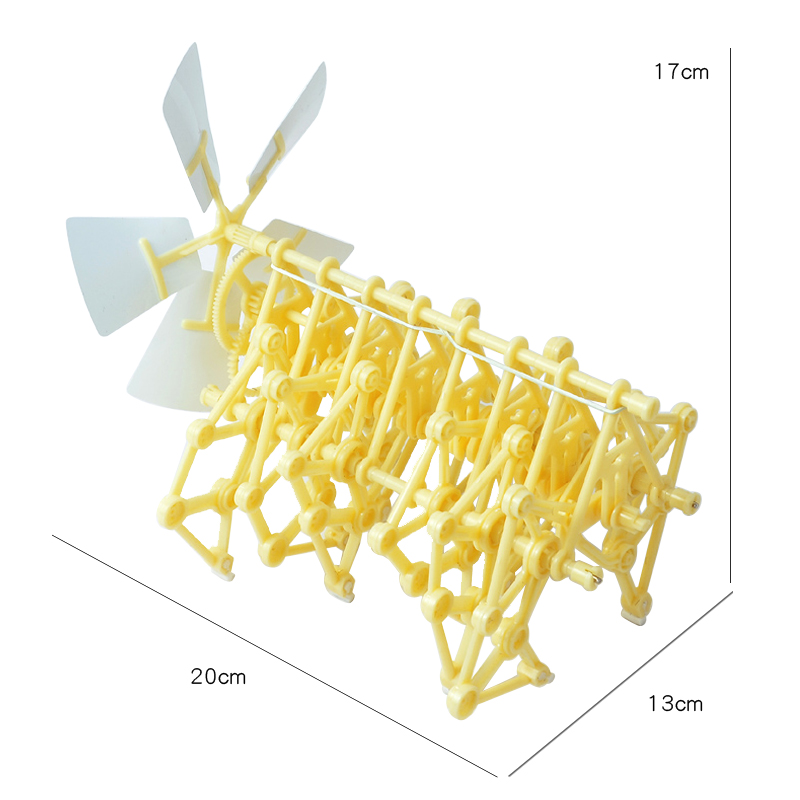 风能动力车风力仿生兽机械兽怪兽拼装组装小玩具科技科学小制作-图2