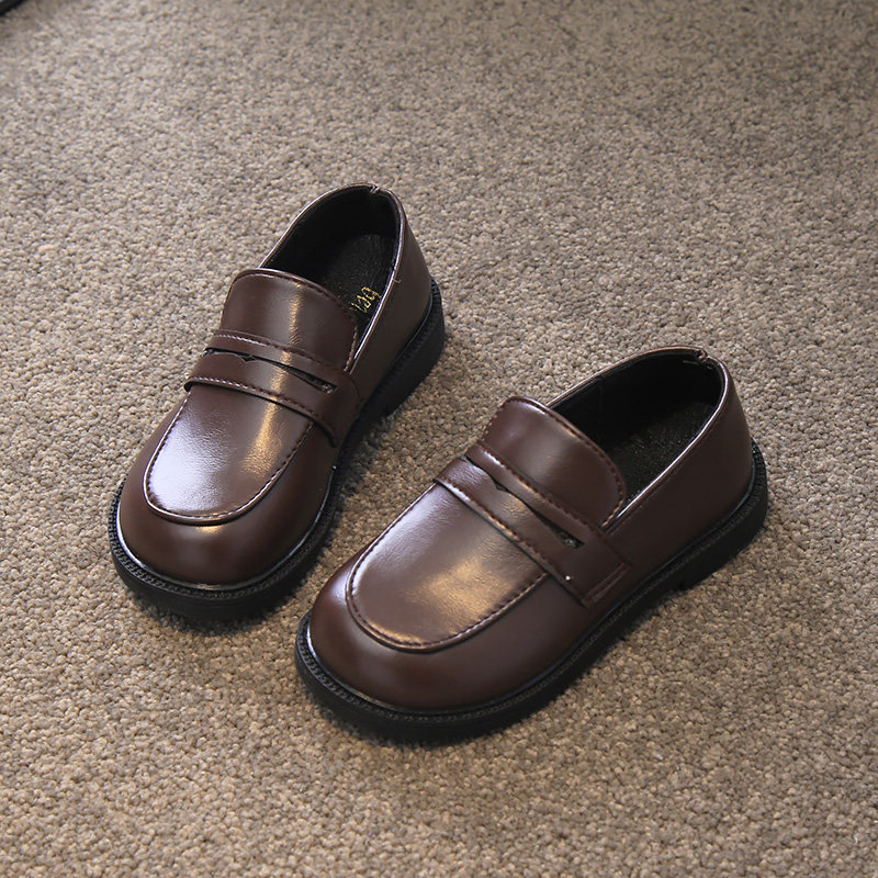 2026春秋季新款儿童小皮鞋女童英伦风公主鞋乐福鞋男童鞋子黑色鞋,淘宝优惠券,粉丝福利购,淘宝优惠卷