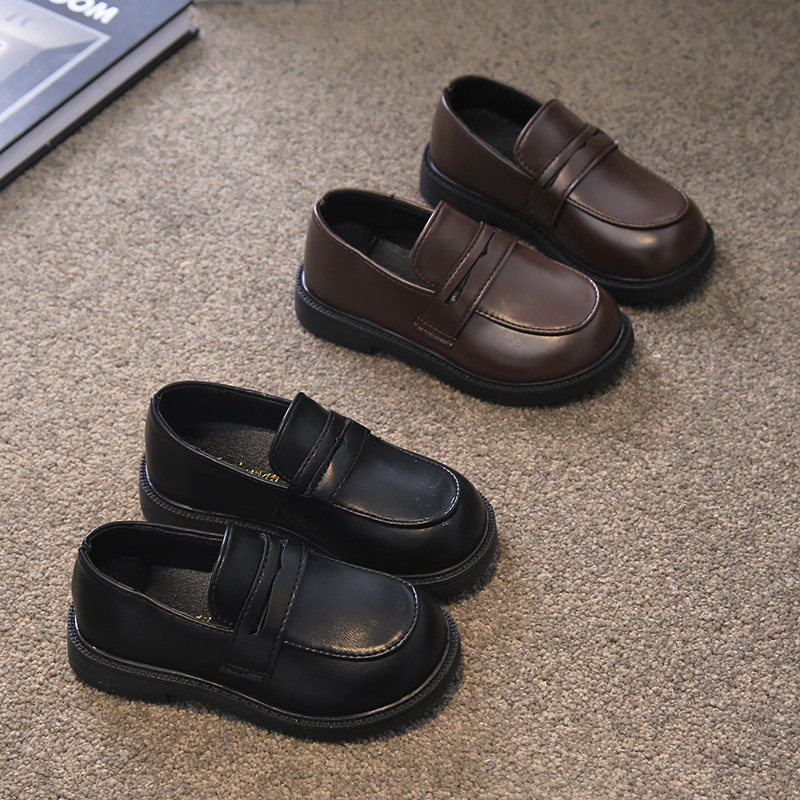 2026春秋季新款儿童小皮鞋女童英伦风公主鞋乐福鞋男童鞋子黑色鞋,淘宝优惠券,粉丝福利购,淘宝优惠卷