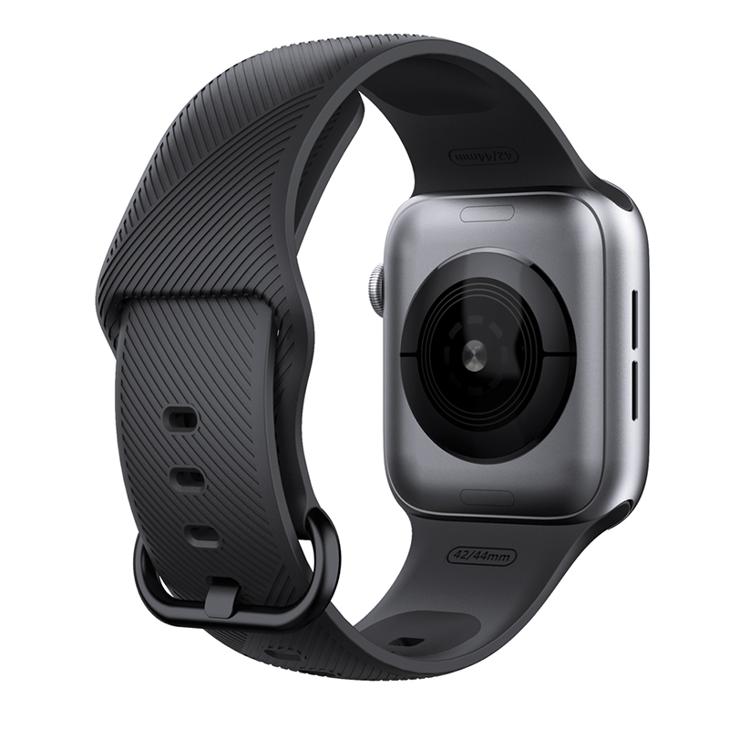 适用iwatch6硅胶运动表带苹果手表123456789se代iwatch5表带iwatch4防水Apple watch 40mm38 44mm42智能配件-图0