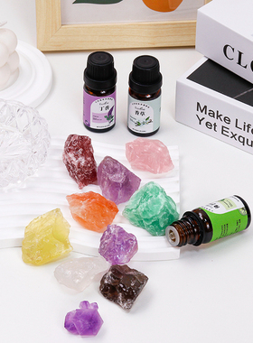 香薰扩香石diy材料天然水晶原石