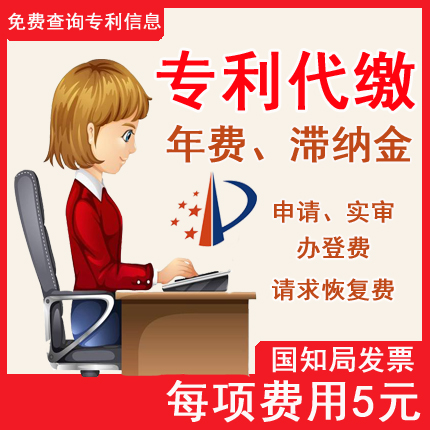 代缴专利年费 交专利官费 滞纳金 申请实审办登印花费 请求恢复费 - 图2