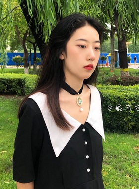 妮可鸡德曼罗马复古仿珍珠吊坠