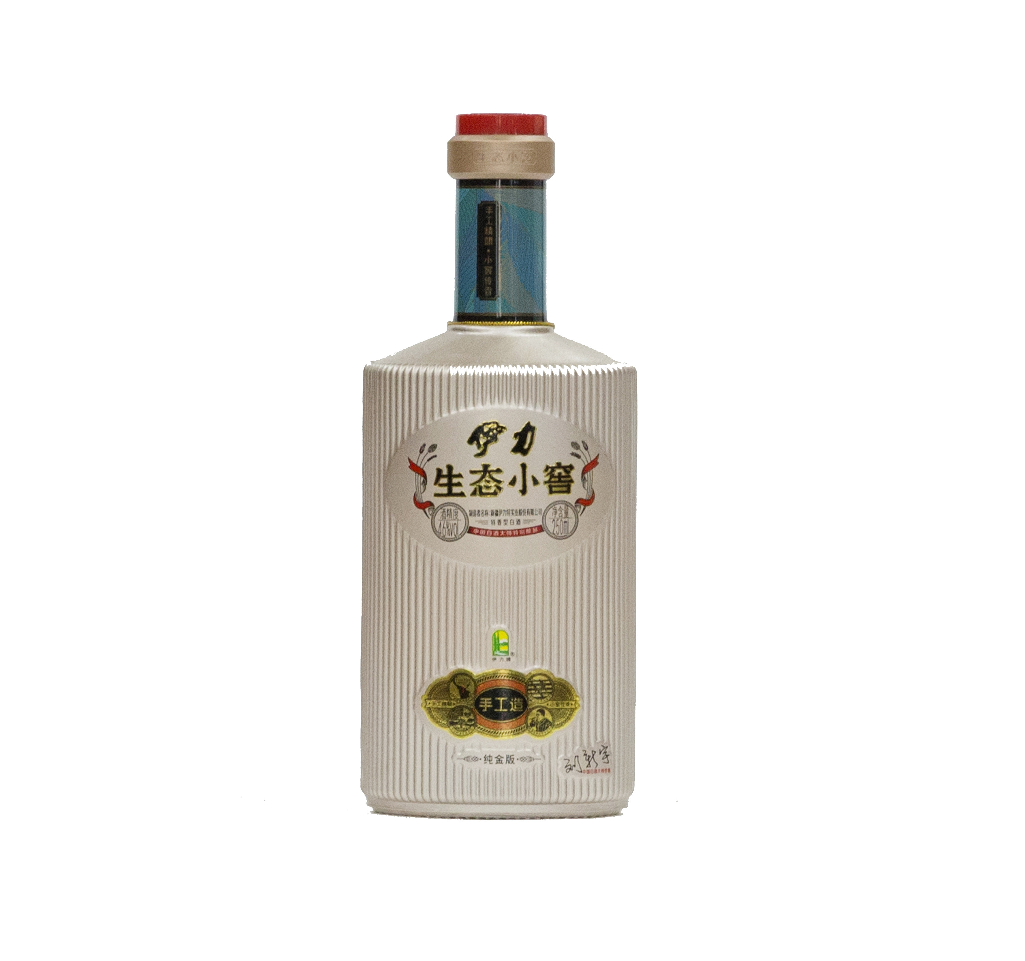 伊力生态小窖纯金版46度250ml10瓶整箱伊利犁老窖特香型新疆白酒