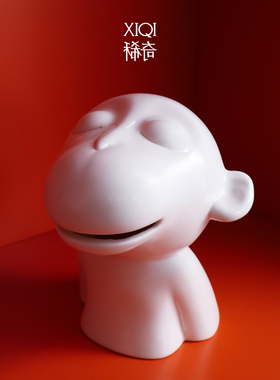 稀奇生肖梦幸旺旺可爱风陶瓷摆件