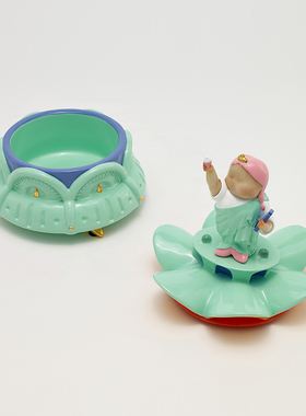 瞿广慈月光宝盒双鱼酒柜艺术品