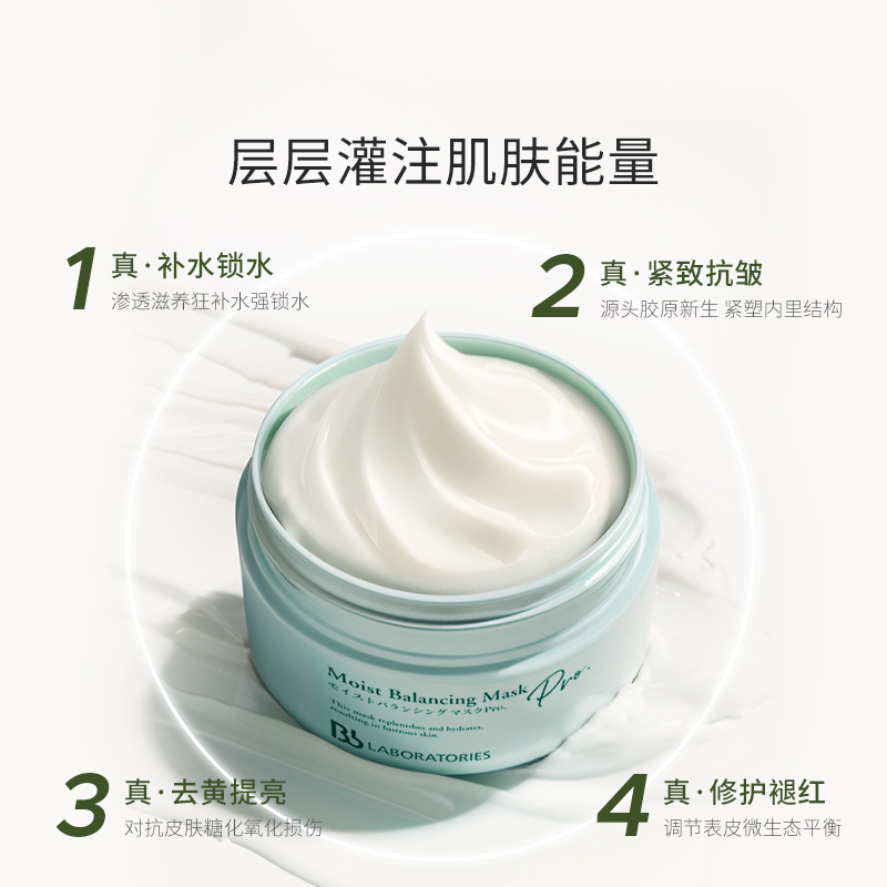 Bb LAB苾莱宝复活草面膜新版补水保湿涂抹式女修护提亮官方旗舰店