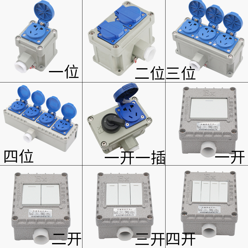 防爆照明开关SW-10铝合金防水防尘控制按钮开关防爆开关10A 220V - 图2