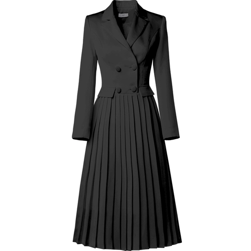 Весенний пиджак классического кроя, платье, юбка в складку, европейский стиль, коллекция 2021