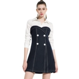 aui Женская юбка, комплект, лонгслив, платье, европейский стиль, коллекция 2023, яркий броский стиль