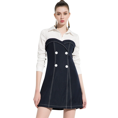 aui Женская юбка, комплект, лонгслив, платье, европейский стиль, коллекция 2023, яркий броский стиль