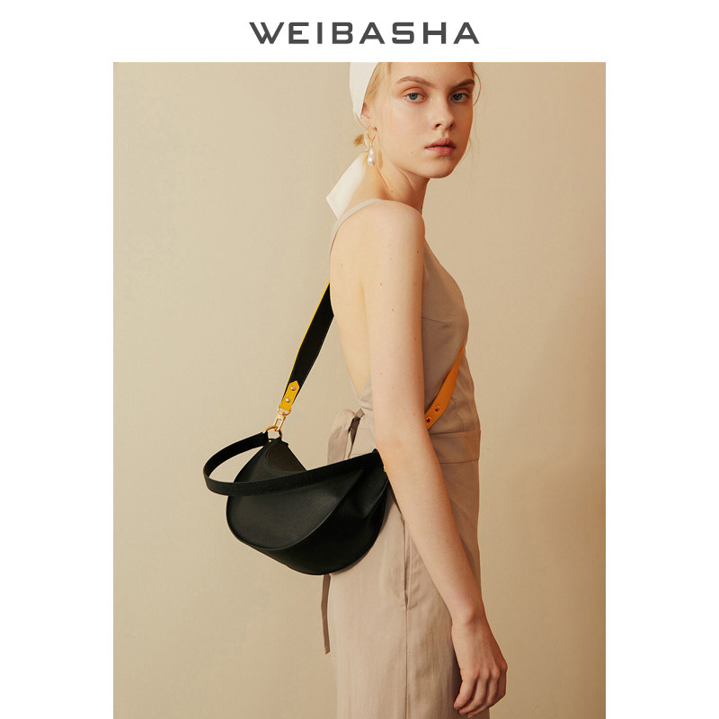 小众夏季2020新款通勤真皮单肩包 微芭莎女士包袋