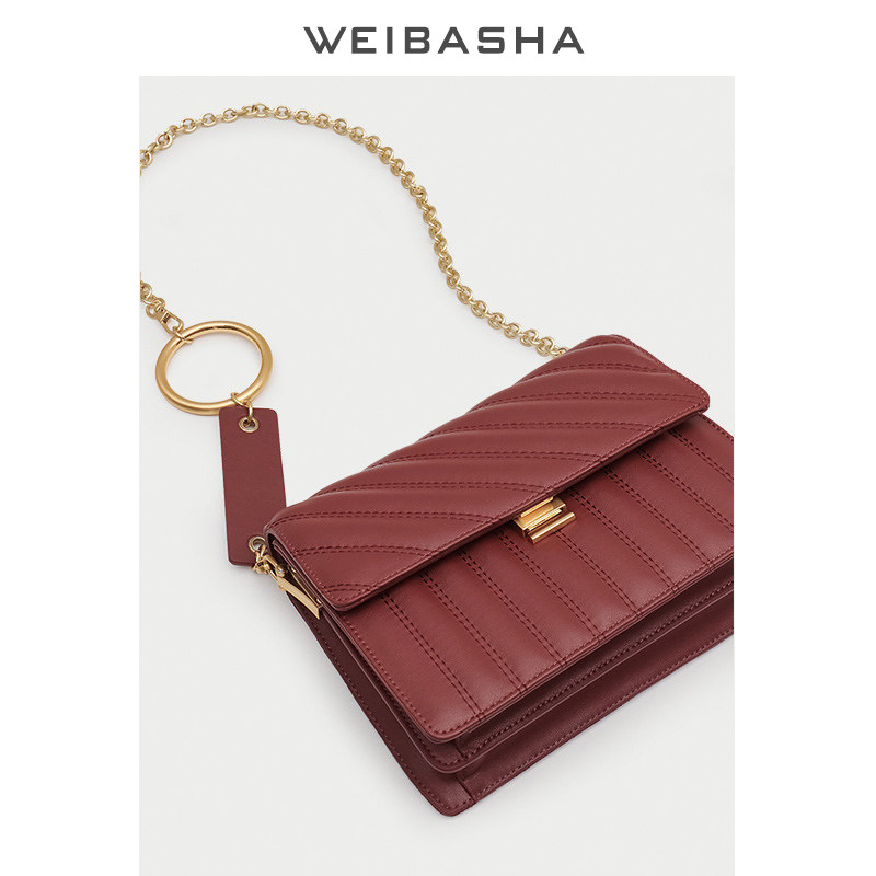 2020新款潮小香风夏天真皮链条包 微芭莎女士包袋