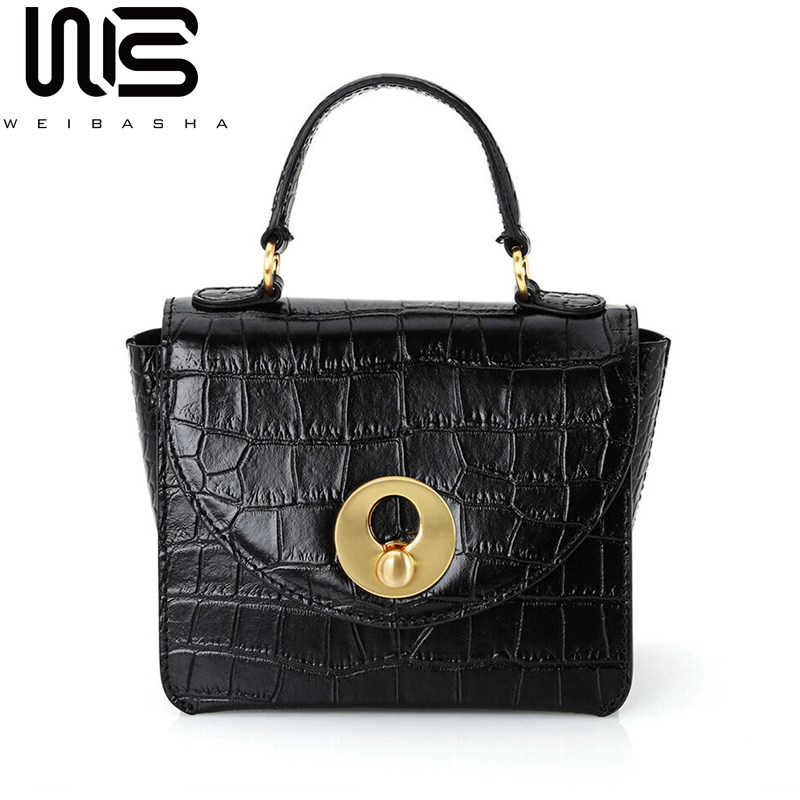 秋冬小众2021新款潮手提包真皮包包 微芭莎女士包袋