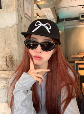 蝴蝶结棒球帽显脸小百搭鸭舌帽女