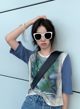 时尚太阳眼镜海边复古百搭墨镜女